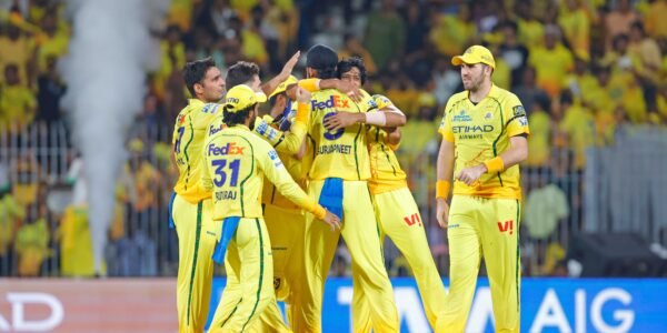 In the IPL, Chennai Super Kings defeated Kolkata Knight Riders by 32 runs.