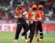 In the IPL, Sunrisers Hyderabad defeated Rajasthan Royals by 57 runs.