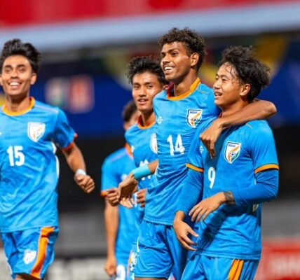 India secured a spot in the final of the SAFF Under-20 Football Championship by defeating Bhutan 5-0.