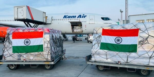 India sent humanitarian aid and disaster relief supplies to Afghanistan following recent floods and earthquakes.