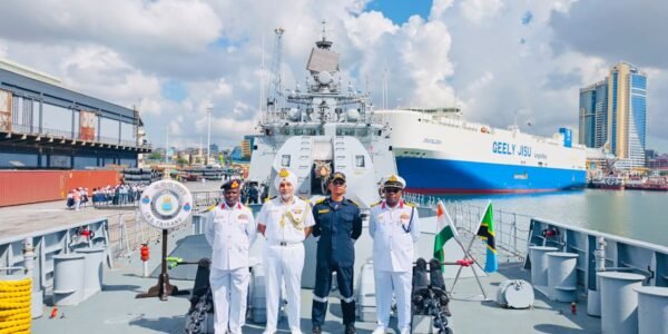Indian Navy guided missile frigate INS Trikand has arrived in Dar es Salaam, Tanzania