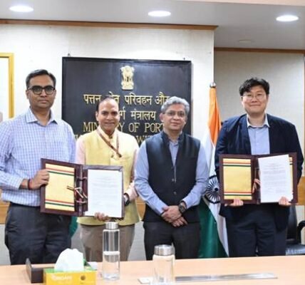 MOPSW signed an implementation plan with KOICA for a landmark project on skill development in the Indian shipbuilding sector