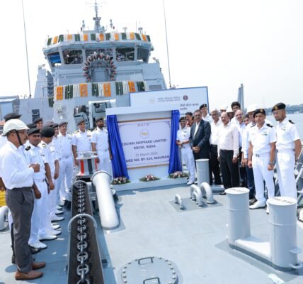 Malvan, built by Cochin Shipyard, handed over to the Indian Navy