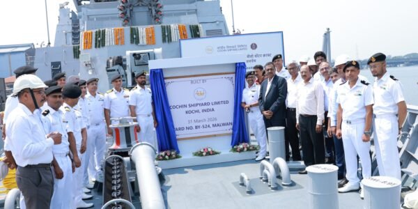 Malvan, built by Cochin Shipyard, handed over to the Indian Navy