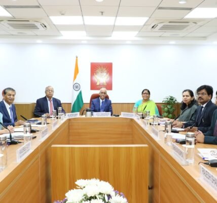 NHRC organized a meeting of the Core Group on the Right to Food and Nutrition in a hybrid mode at its premises in New Delhi