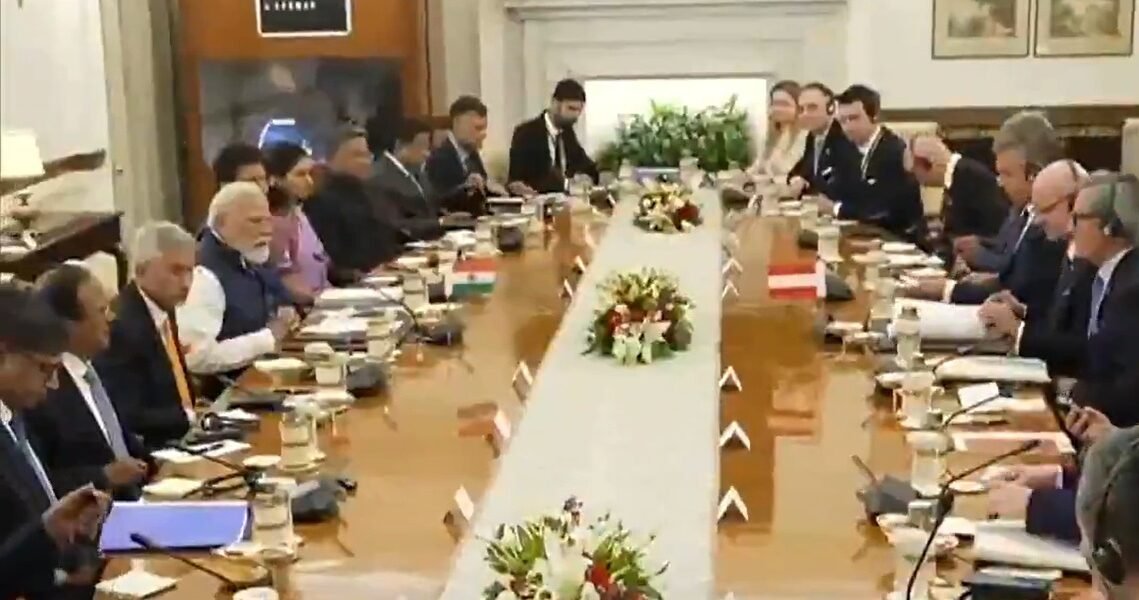 PM Modi and Austrian Federal Chancellor Dr. Christian Stocker held delegation-level talks.