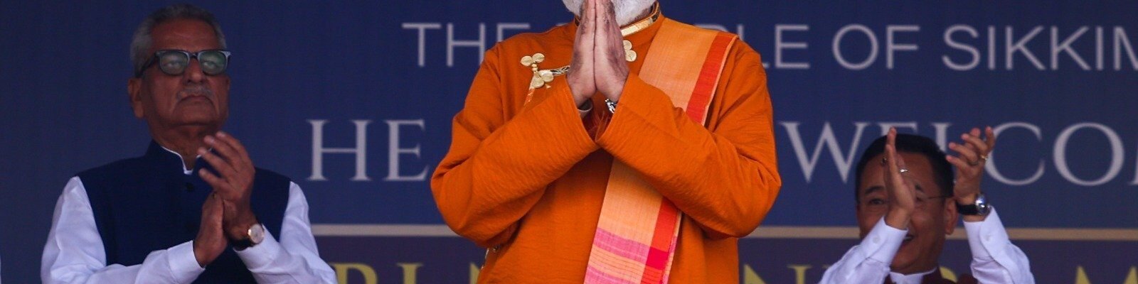 PM Modi participated in the closing ceremony of the 50th anniversary of the formation of Sikkim State in Gangtok, Sikkim.