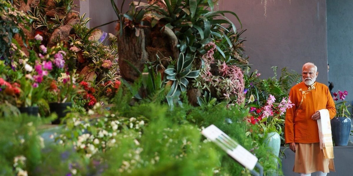PM Modi praised Sikkim extraordinary biodiversity during his visit to the Gangtok Orchidarium.