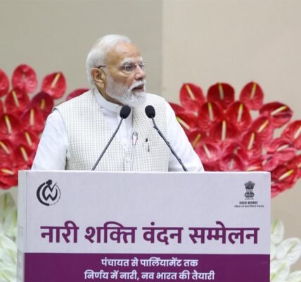 PM Narendra Modi addressed the Nari Shakti Vandan Sammelan