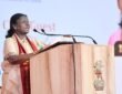 President Droupadi Murmu addressed the convocation ceremony of the National Defence University in Gandhinagar.
