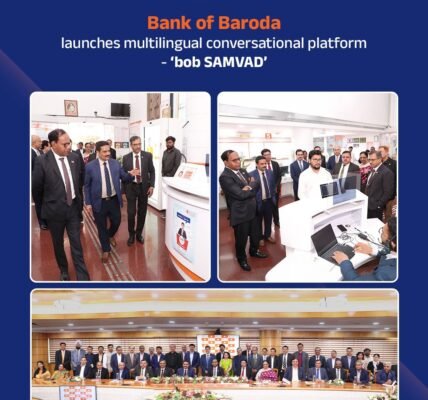 Secretary of the Department of Financial Services launched Bank of Baroda AI-powered multilingual conversational platform, BoB Saathi