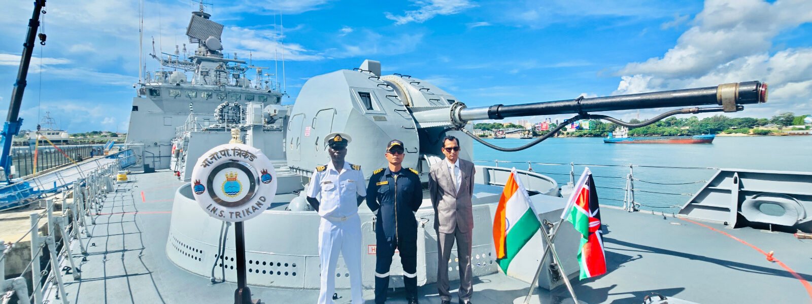 The Indian Navy INS Trikand arrived in Mombasa, Kenya, as part of its ongoing deployment in the South-Western Indian Ocean region.