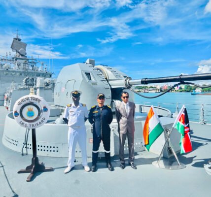 The Indian Navy INS Trikand arrived in Mombasa, Kenya, as part of its ongoing deployment in the South-Western Indian Ocean region.