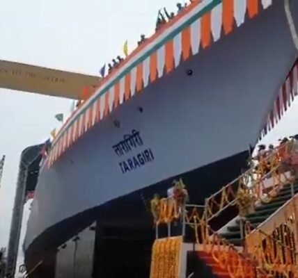 The Navy today inducted the state-of-the-art stealth frigate INS Taragiri into its fleet at the Naval Dockyard in Visakhapatnam.