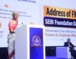 Union Finance Minister Nirmala Sitharaman delivered a speech as the keynote speaker at SEBI's 38th Foundation Day event in Mumbai today.