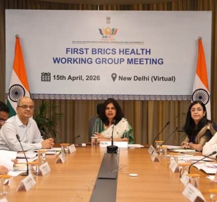Union Health Ministry hosted the first meeting of the BRICS Health Working Group 2026 in New Delhi