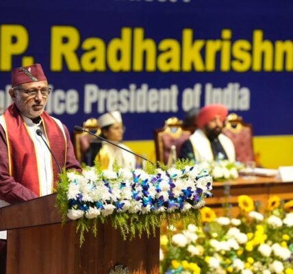 Vice President C.P. Radhakrishnan addressed the 6th Convocation of AIIMS Rishikesh.