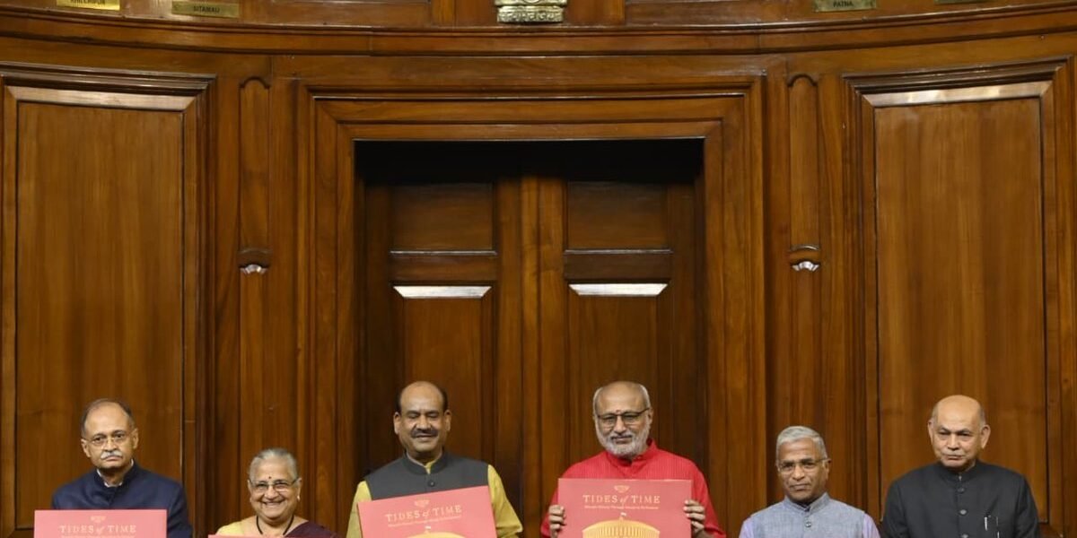 Vice President released the book Tides of Time India History Through Murals in Parliamen, authored by MP Sudha Murty