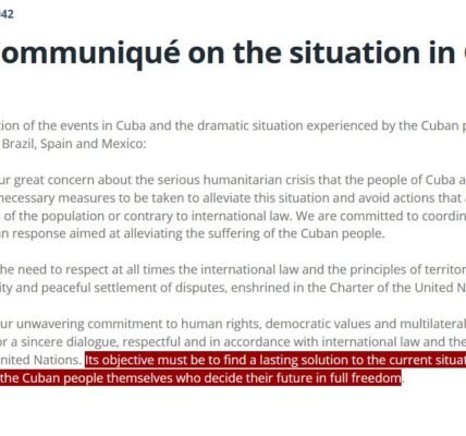 governments of Brazil, Mexico, and Spain have expressed deep concern over the severe humanitarian crisis facing the people of Cuba