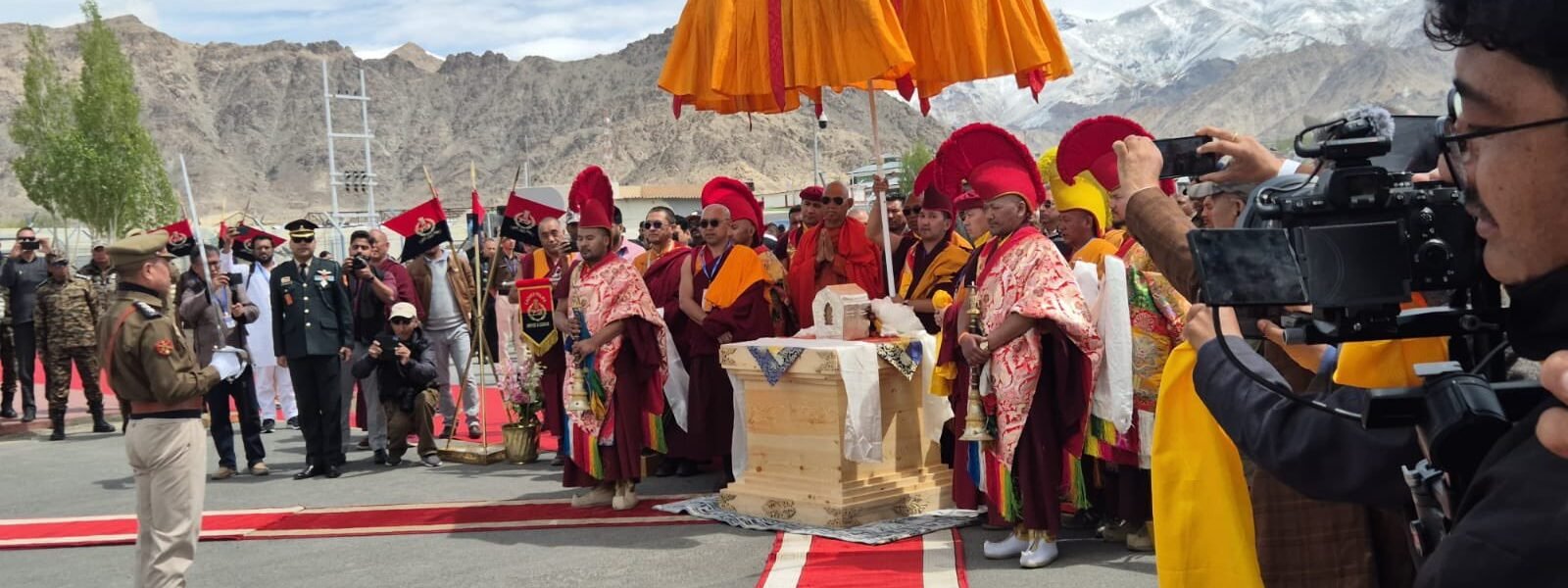 sacred relics of Lord Buddha have arrived in Ladakh