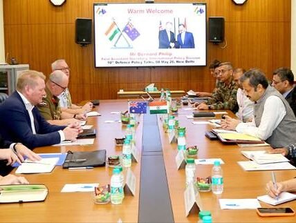 10th round of defense policy talks between India and Australia was held in New Delhi