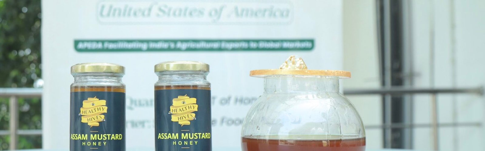 APEDA has completed the first export of 20 metric tonnes of ODOP honey from Baksa—an aspirational district of Assam—to the USA.