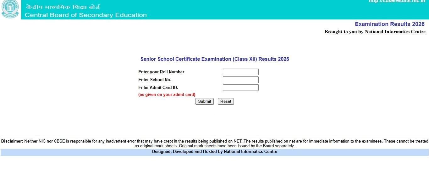 CBSE has declared the Class 12 results.