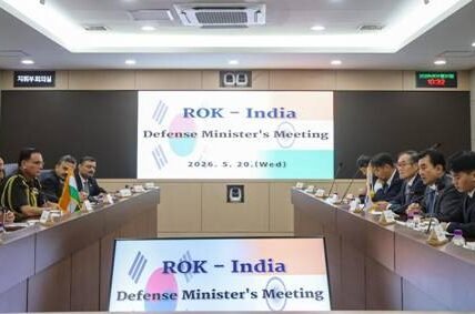 Defence Minister Rajnath Singh and South Korean Defence Minister Ahn Gyu-back held comprehensive bilateral discussions in Seoul.