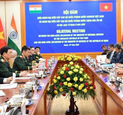 Defence Minister Rajnath Singh and Vietnam Deputy Prime Minister and Defence Minister, General Phan Van Giang, held bilateral talks in Hanoi.