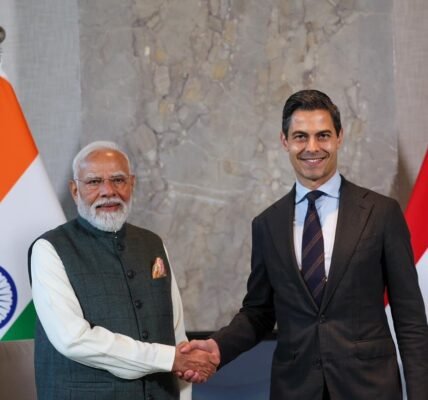 Following discussions between PM Modi and the Prime Minister of the Netherlands, both countries agreed to elevate their relations to the level of a strategic partnership.