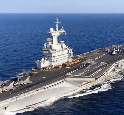 France has deployed its aircraft carrier group to the Red Sea as part of a potential mission to secure the Strait of Hormuz.