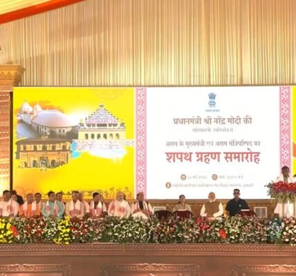 Himanta Biswa Sarma today took the oath as the Chief Minister of Assam for the second consecutive term.
