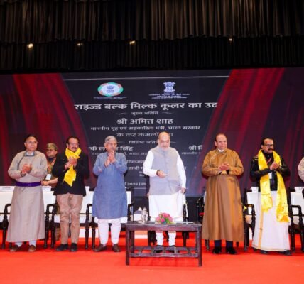 Home Minister Amit Shah laid the foundation stone for and inaugurated various dairy infrastructure and cooperative initiatives in Ladakh.