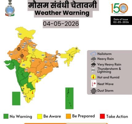 IMD forecasts heavy rainfall in the northeastern and peninsular parts of the country over the next two days.