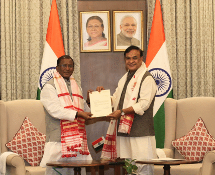 In Assam, Chief Minister Dr. Himanta Biswa Sarma today submitted his resignation to the Governor at Lok Bhawan in Guwahati.