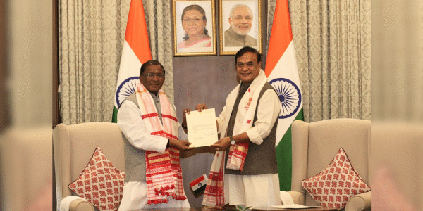 In Assam, Chief Minister Dr. Himanta Biswa Sarma today submitted his resignation to the Governor at Lok Bhawan in Guwahati.