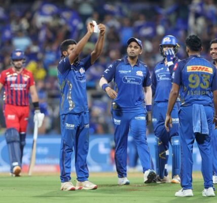 In IPL cricket, Mumbai Indians defeated Lucknow Super Giants by six wickets.