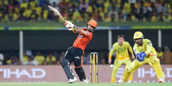 In IPL cricket, Sunrisers Hyderabad secured a spot in the playoffs by defeating Chennai Super Kings by 5 wickets.