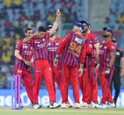 In IPL cricket, the Lucknow Super Giants defeated the Chennai Super Kings by seven wickets.