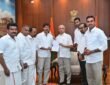 In Tamil Nadu, TVK party chief C. Joseph Vijay met with the Governor and staked a claim to form the new government in the state.