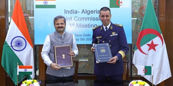 India-Algeria Joint Commission agreed to further enhance defense cooperation during its inaugural meeting in New Delhi
