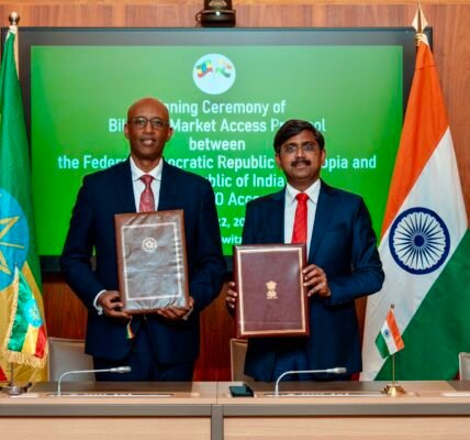 India and Ethiopia signed a bilateral accession protocol in Geneva for Ethiopia membership in the WTO.