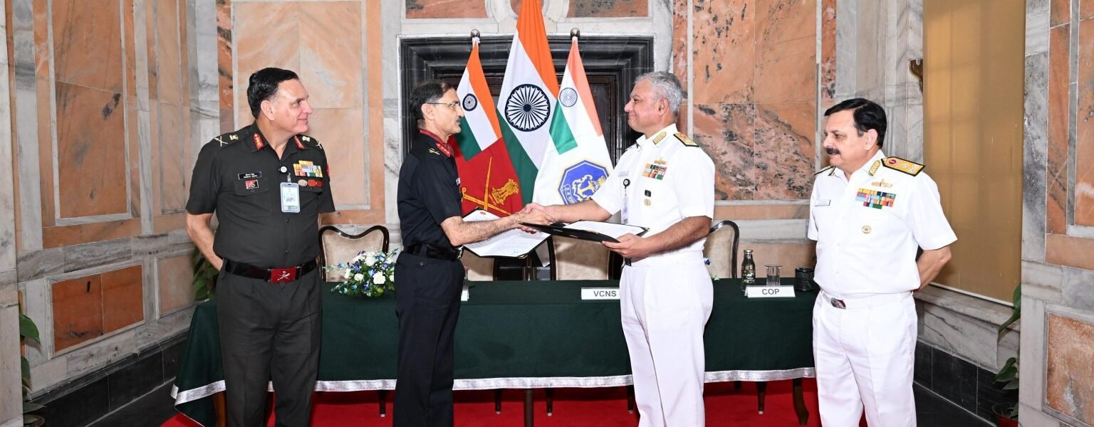 Indian Army and Navy Sign Memorandum of Affiliation