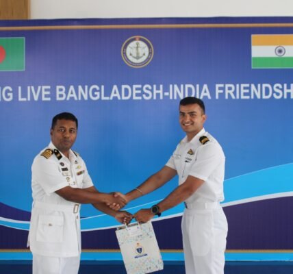 Indian Navy INS Sunayna departed from Chattogram following a successful port call with the Bangladesh Navy (BN)