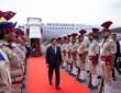 Myanmar's President U Min Aung Hlaing arrived in Gaya, Bihar, today on a five-day visit to India.