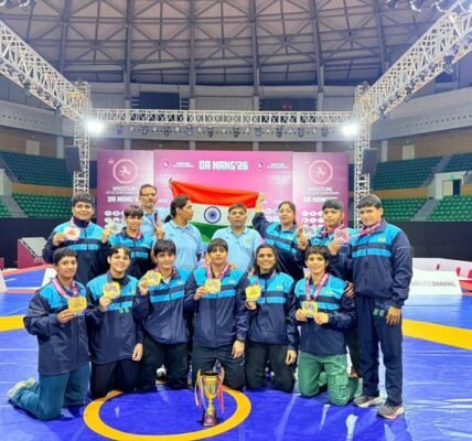 PM Modi congratulated the Indian wrestlers for their stellar performance at the 2026 Under-23 Asian Championships.