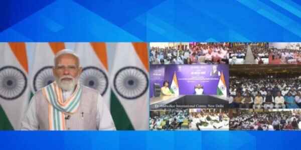 PM Modi distributed over 51,000 appointment letters to newly appointed youths in the government at the Rozgar Mela.