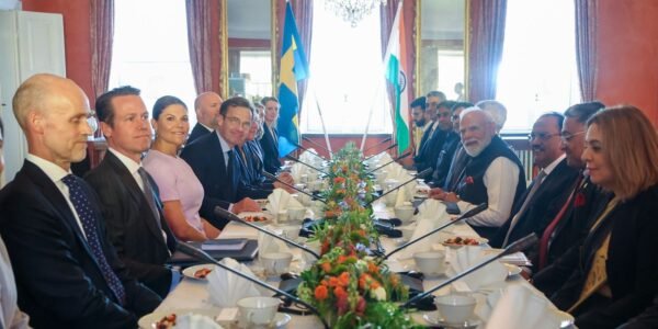 PM Modi held talks with Swedish Prime Minister Ulf Kristersson in Gothenburg.
