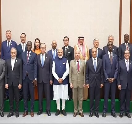 PM Modi today met with the Foreign Ministers participating in the BRICS Foreign Ministers meeting in New Delhi.