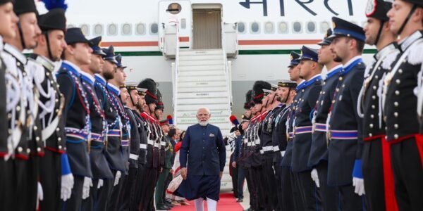 PM Narendra Modi arrived in Rome last night on his first bilateral visit to Italy.